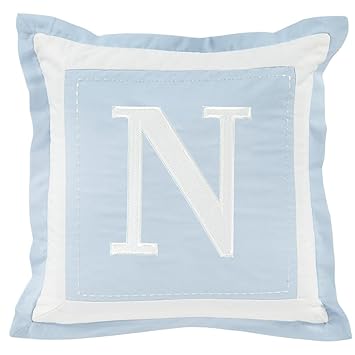 Amazon Com Sweet Dreams Monogrammed Pillow Cover N Blue Baby