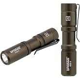 Manker E05 II High Output EDC Flashlight Eeay to Carry, for Camping, Hiking (Sand, 1300 Lumens 6500K Cool White)