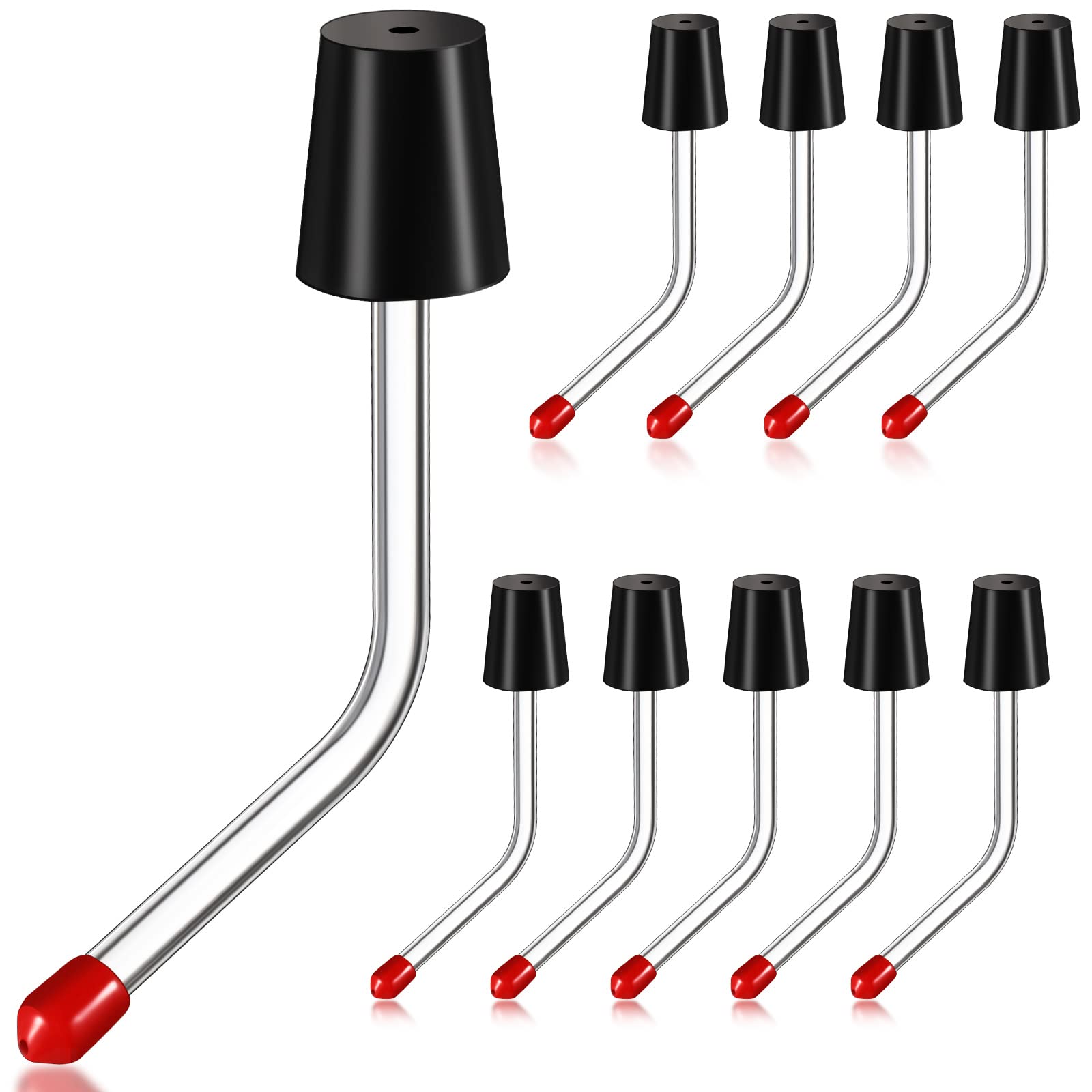 View 1 of Hummingbird Feeder Tubes and Stoppers with BB Hummingbird Feeder Replacement Parts for Outdoor Making Your Own Bird Feeders (10 Pack)