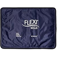 FlexiKold Gel Ice Pack (Standard Large: 26.5 cm X 36.8 cm) Ice Pack for Injuries, Reusable Cold Pack for Back Pain, Migraine 