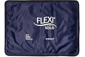 FlexiKold Gel Ice Pack (Standard Large: 26.5 cm X 36.8 cm) Ice Pack for Injuries, Reusable Cold Pack for Back Pain, Migraine 