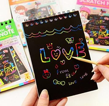 INFInxt Colorful Scratch Art Activity Book for Creative Kids of All Ages