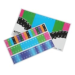 Kalimba Scale Stickers Colorful Thumb Piano Key