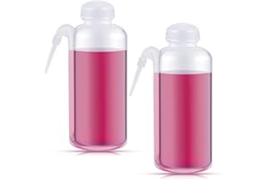 Jingmore 2 Pcs Plastic Communion Cup Filler, Plastic No Drip Squeeze Bottle Communion Juice Dispenser with Side Straw Church Bottle Filler Holy Condiment Squeeze Bottles for Ceremony Supplies, 17 oz