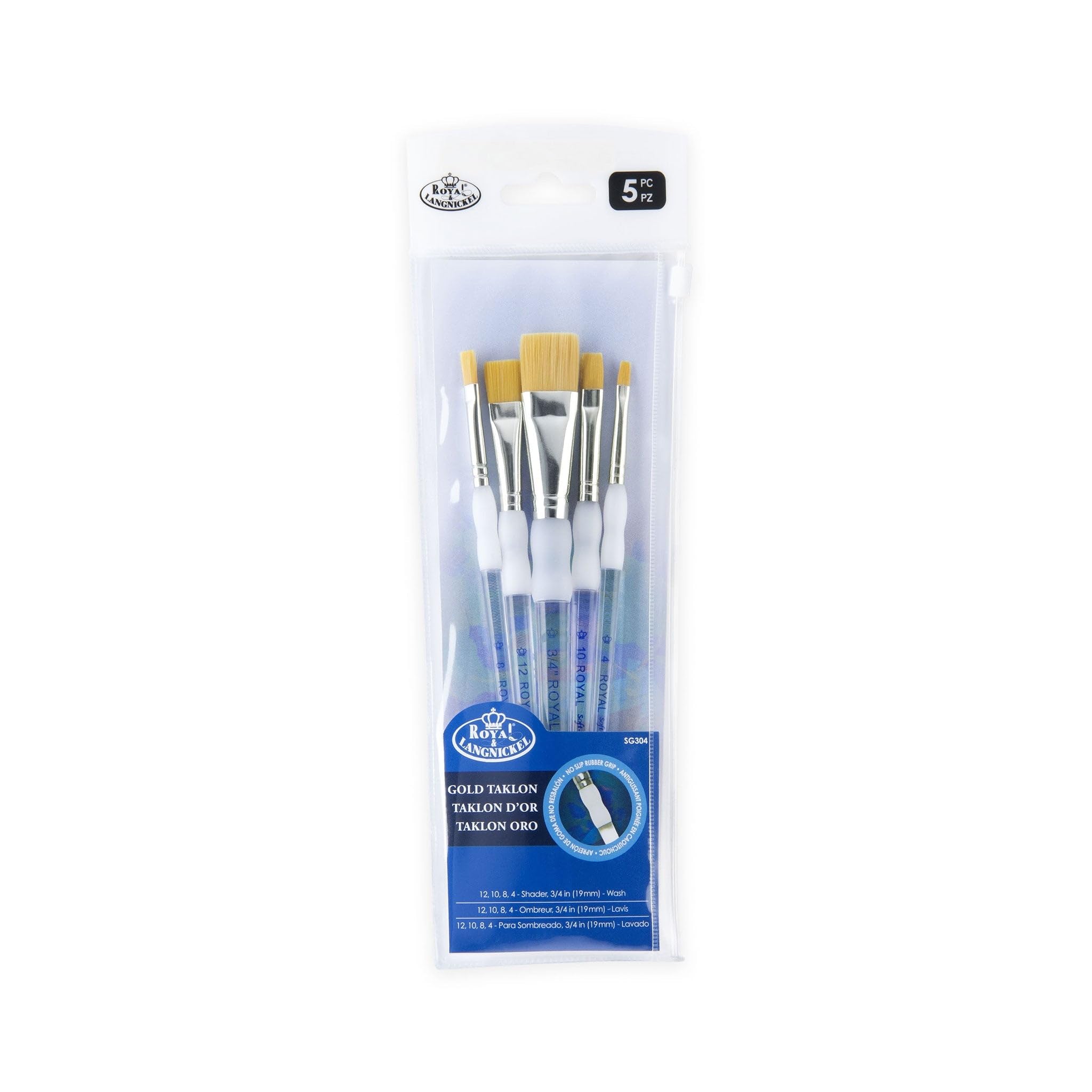 Royal & Langnickel SG-304 5 Piece Flat Brush Set