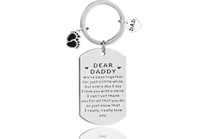 ROSULASI New Dad Gifts First Time Dad Gifts Keychain 1st Fathers Day Gift for New Dads to be Best Father's Day Birthday Christmas Valentines Gift Ideas for Expectant Dads Husband Men Friend