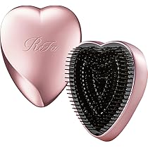 ReFa Heart Brush, Rose Gold Hair Brush, Detangling and