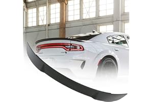 RoyalParts Rear Trunk Spoiler Fits for 2011-2022 Charger RT SXT SRT Hellcat 4 Door Rear Spoiler Wing Lip ABS (Matte Black)