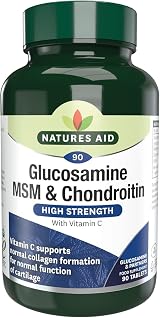 Natures Aid Glucosamine MSM & Chondroitin with Vitamin C 90 Tablets