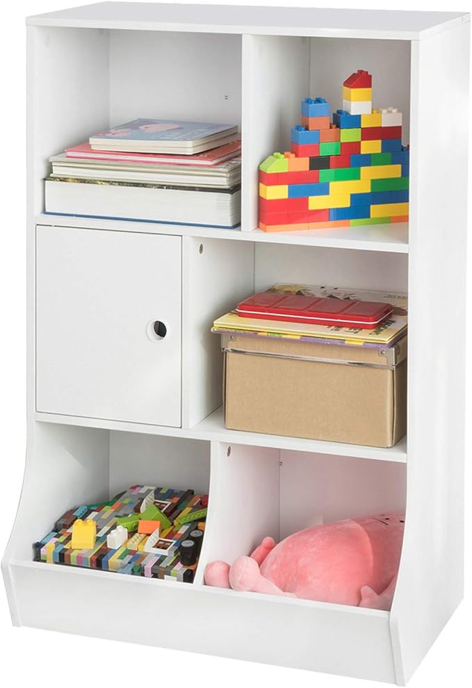 SoBuy® KMB25W, Children Kids Bookcase Book Shelf Toy Storage Unit