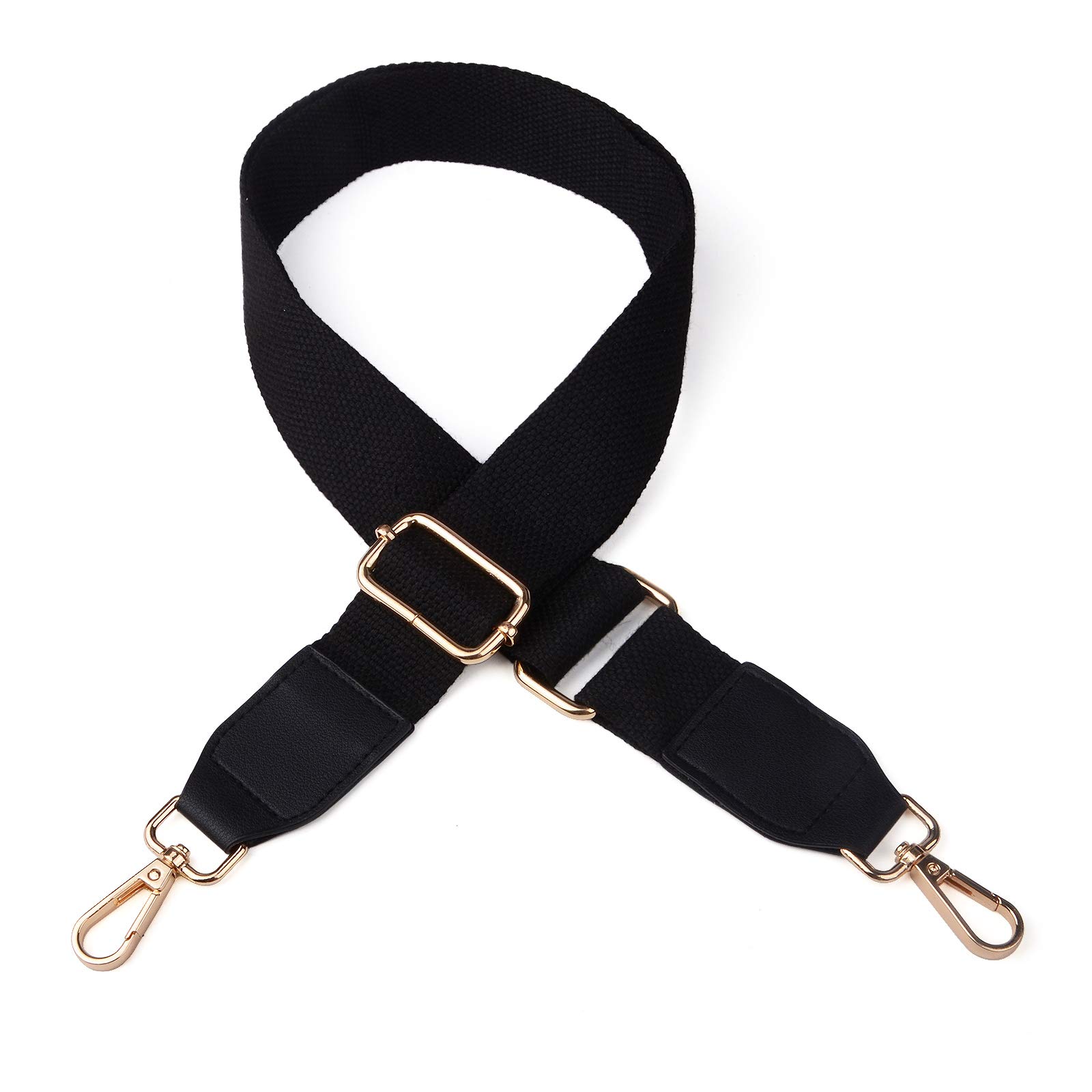 NOTAG Bag Strap Replacement, Adjustable Wide Shoulder Strap Replacement Crossbody Purse Strap (Black)