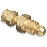 Adapter CGA-520 Auf CGA-510 Für Acetylen – Messing, Für B-Tank Auf Regler