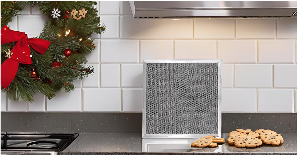 WINDON BAY Range Hood Filter Replacement Compatible with Broan Nutone 41F, 97007696, 97005687 - Aluminum Grease Vent Hood Kitchen Charcoal Carbon Filter Mesh - 8.75 x 10.5 x .44 Inches