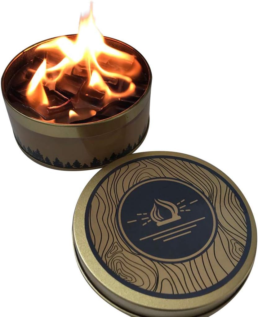 Amaping Portable and Reusable Campfire for Outdoor Camping Lighting Long Lasting Campfire Tank Heating Portable Campfire