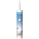 Mapei Keracaulk U Premium, Paintable, Unsanded, Siliconized Acrylic Caulk, Expertly Formulated to Match Grout Colors, 10 oz., 5049 Light Almond- Unsanded