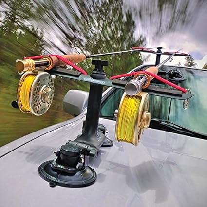 suction cup fly rod holder