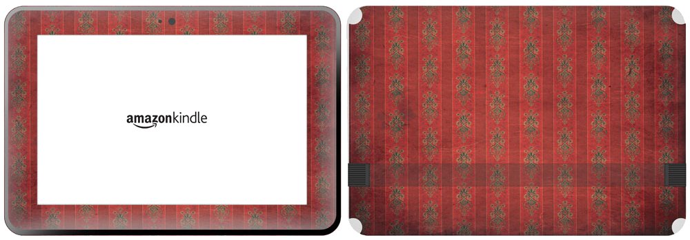 Get it Stick it SkinTabAmaFireHD89_82 Row Of Stripes with Floral Designs Skin for 8.9-Inch Amazon Kindle Fire HD