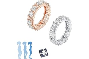 JOCCOS Zircon Shaping Cross Full Moissanite Diamond Ring, 2023 New Unclog Lymph Nodes Ring, Zircon Rings for Weight Loss