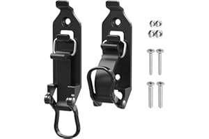 Youlvy Metal Rubber Shovel Mount for Roof Rack & Truck Bed, Truck Jeep Offroad Axe Roof Rack Shovel Mount, Shovel Holder for Truck & Quick Fist Mounting Clamps Fit 0.67" to 1.57" D Tools Black 2PCS