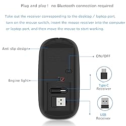JETTA Wireless Mouse for MacBook Pro, MacBook