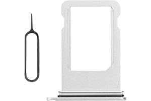 Risidamoy for iPhone 8 Silver SIM Card Slot Replacement Single SIM Version Card Tray Holder for iPhone SE 2nd Generation 2020 SIM Adapter with SIM Ejector SE2 A1863 A1905 A1906 A2275 A2296 A2298