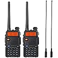 BAOFENG UV-5R Ham Radio Handheld Walkie Talkie Long Range (2 Pack)