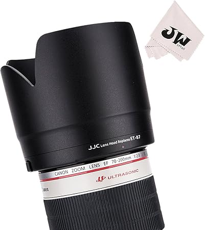 Amazon Jjc 可逆式 レンズフード 黒 花形 Canon Ef 70 0 F2 8l Is Ii Usm Canon Ef 70 0mm F2 8l Is Iii Usm レンズ 用 Et 87 互換 レンズフード 通販