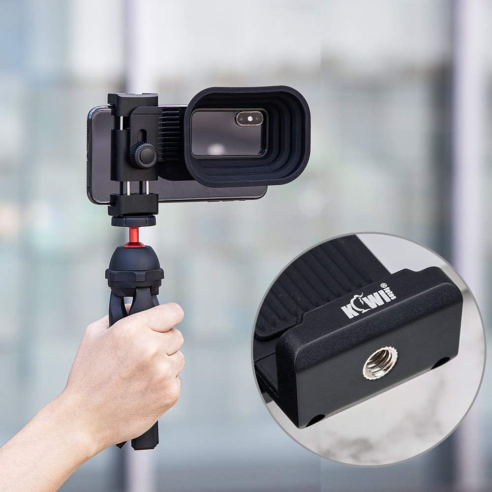 KIWIFOTOS Silicon Smartphone Camera Lens Hood Anti-Reflection for iPhone IOS and Android Phone Glass Window Shooting Photos Videos Creative Photography Accessory - Image 3