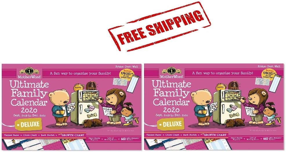 Motherword Ultimate Family Magnetic Hanging Calendar And Chore