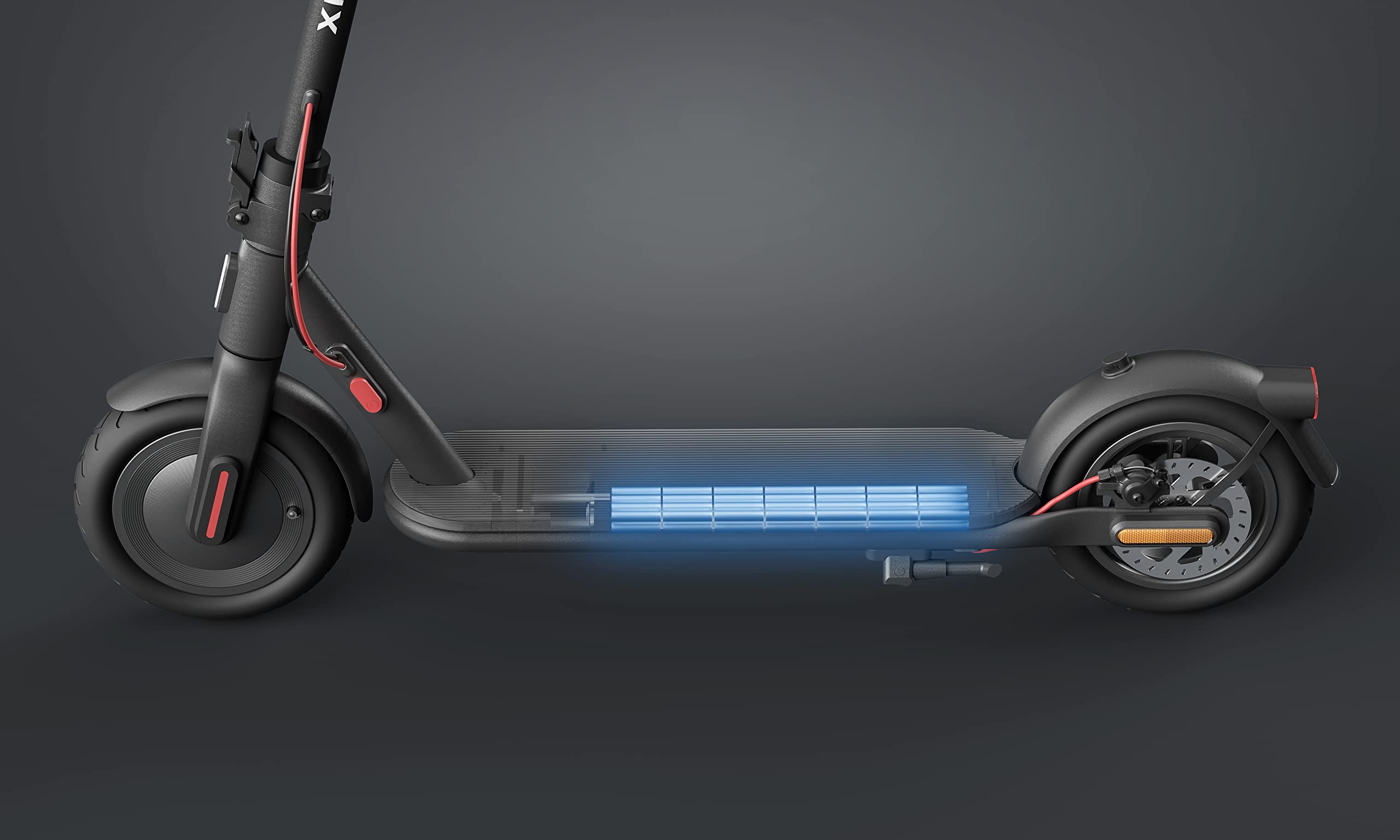 Xiaomi Electric Scooter 4 (DE) Faltbarer E-Scooter aus Luftfahrtaluminium mit Straßenzulassung und Appanbindung (max. 20km/h, Lange Reichweite, breite Luftreifen, duales Bremssystem, LED-Display) 4