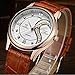 DREAMING Q&P Ultrathin Leather His and Hers Wristwatches (Brown Gold Case)