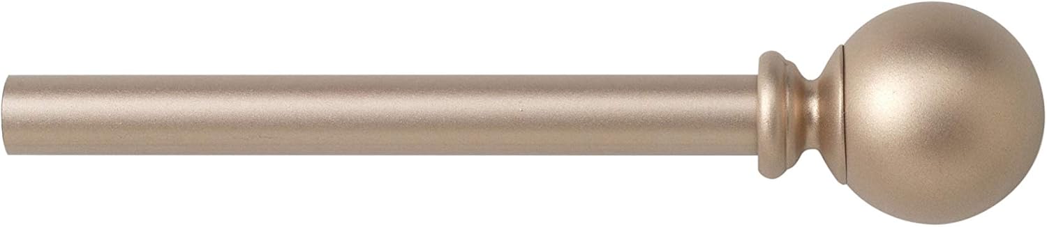 Bali Blinds 5/8" Ball Cafe Rod Set, 48-84", Satin Nickel: Home & Kitchen