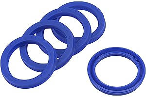 YOKIVE 5 Pcs UHS Radial Shaft Seals, Industry PU Oil Seals for Hydraulic Cylinders (Blue, 35-mm ID x 45-mm OD 6-mm Width)
