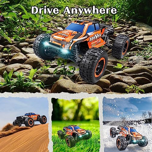 Loolinn | High-Speed Remote Control Car for Kids Gift - Hobby Grade, Top Speed 30 Km/h, Durable, 1:16 Scale RC Car, Adjustable Speed, Off-Road, All Terrain, 4WD - Gift Toys for Boys Girls and Adults