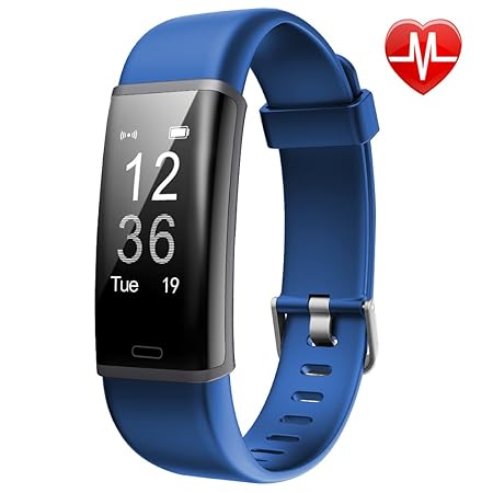 Lintelek Fitness Tracker,IP67 Wasserdicht Fitness Armband Pulsmesser und Schrittzähler für Damen Kinder Herren