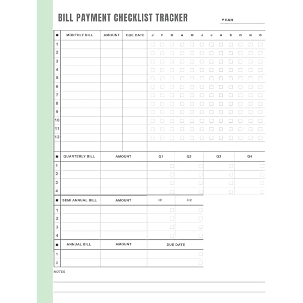 Amazon.com: Bill Payment Checklist Tracker: Bill Pay Checklist Organizer To  Keep Track Of Which Bills You've Paid: 9798790262197: Penguin, Fuzzy: Books