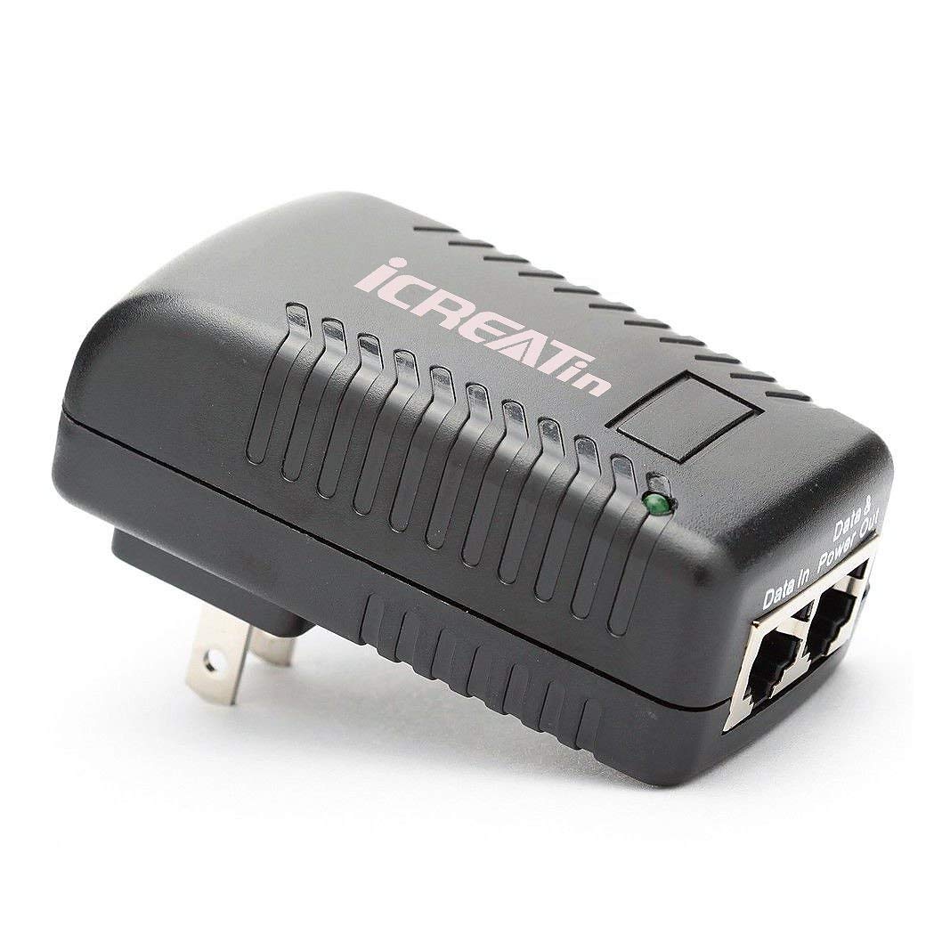 Photo 1 of iCreatin Wall Plug POE Injector with 48v Power Supply 802.3af for Most Cisco/Polycom/Aastra Phones and More