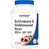 Nutricost Echinacea & Goldenseal Root, 500mg, 240 Capsules - Vegetarian Caps, Non GMO, Gluten Free