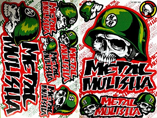 2 Rockstar Energy Drink Metal Mulisha Yamaha Kawasaki Motocross Racing Helmet Motorcycle Decal Sticker