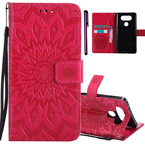 ISADENSER LG V20 Case Embossing Sunflower Series Case with