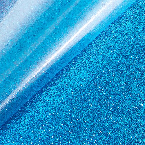Newcomdigi 6 Sheets Glitter Heat Transfer Vinyl, Adhesive Vinyl Glitter Sparkle Vinyl Sheets Glow Fine Particles A4 Size