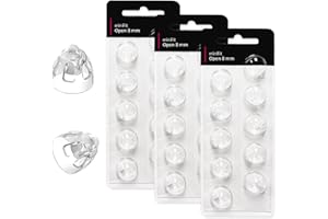 FIMIKETY (Open Vent 8mm) Hearing Aid Domes for Oticon Minifit, Oticon Ear Caps Replacements Parts AccessoriesDomes for Oticon Hearing Aid Supplies Cleaning Kits(30 Pcs)