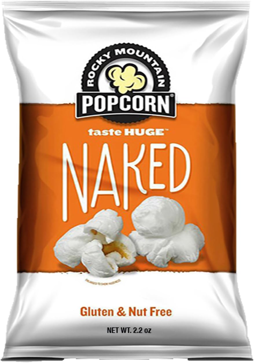 Rocky Mountain Popcorn All Natural Popcorn, Naked, 6 Count