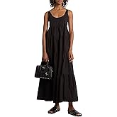 Michael Kors Women's Stretch Cotton Tiered Dress