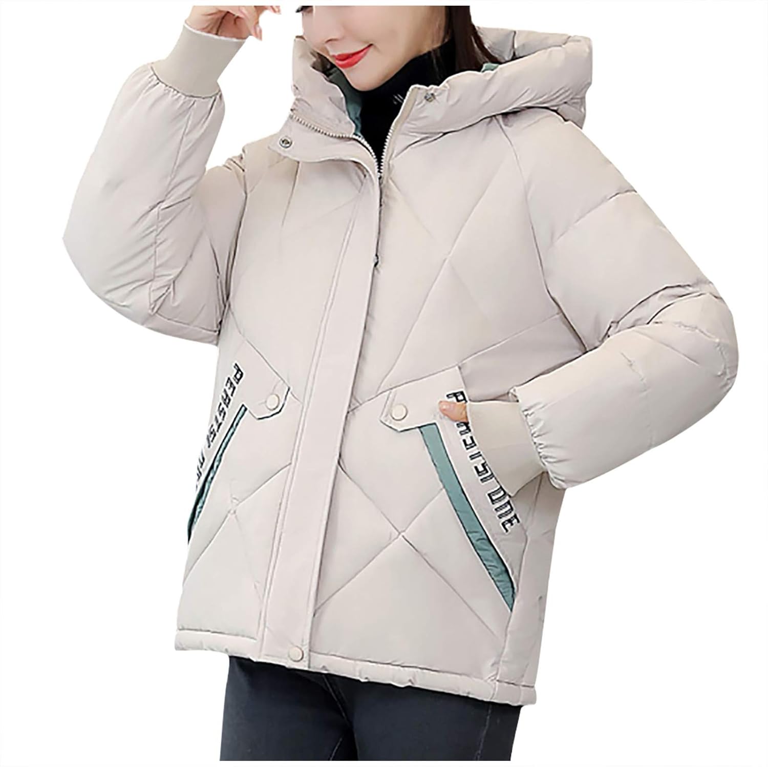 hooded short jackets womens