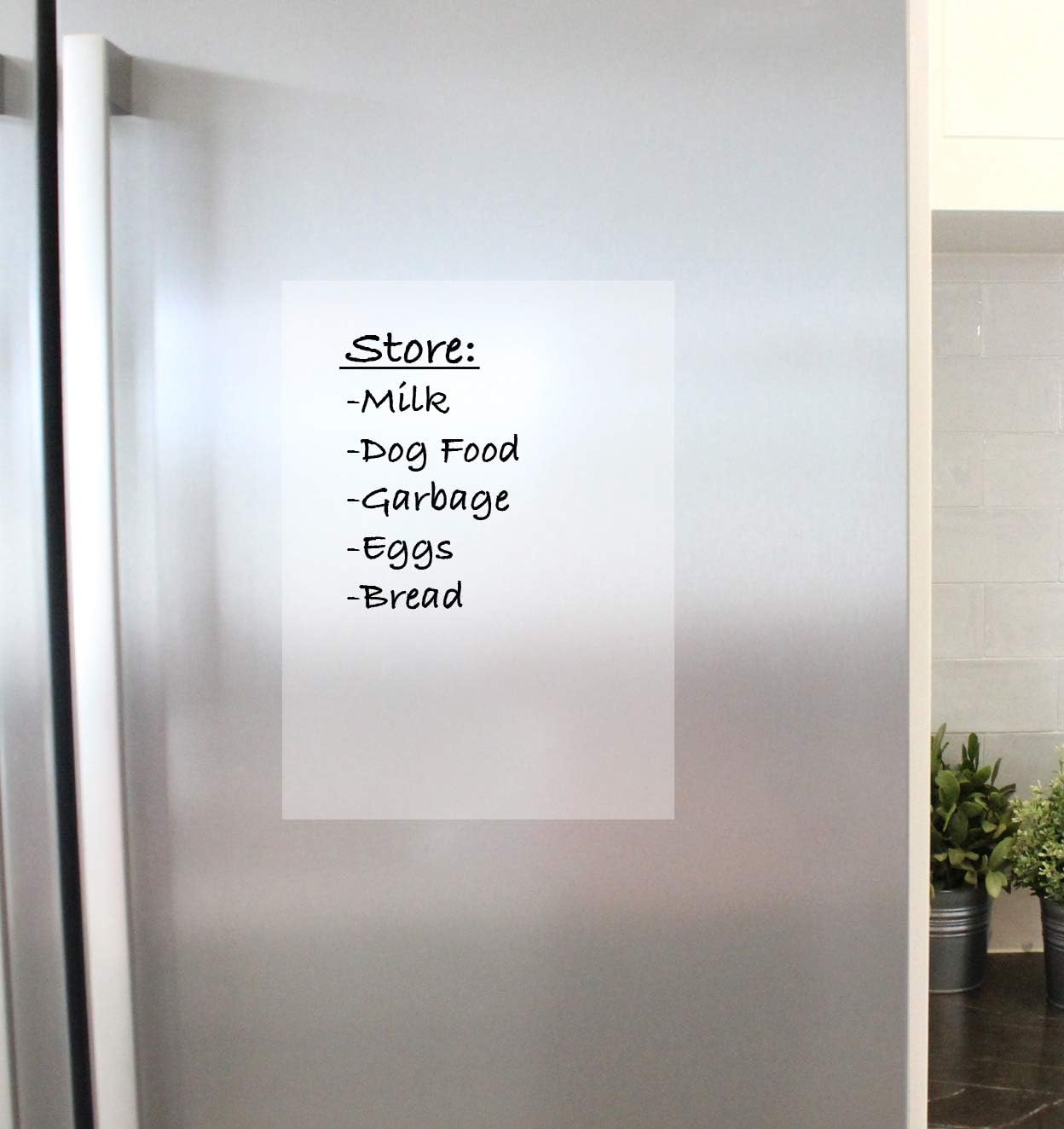 Peel n’ Stick Clear Dry Erase Sheets 8.5” x 11” Vinyl Peel n Stick