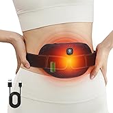 COMFYTHERA Cordless Heated Abdomen Brace, Heating Waist Brace Pad for Low Back Pain Relief, Back Wrap Brace, 2 Heat Levels, Waist Belt Wrap 3000mAh, Gifts for Family, Travel
