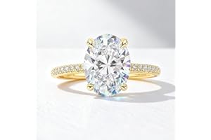 1 pc Elegant and Exquisite 1CT-5CT Diamond Oval Sterling Silver Ring for Women Wedding Wear Engagement Rings Best Gift for Wo