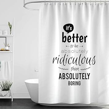 Amazon Com Homecoco Shower Curtains With Blue Flowers