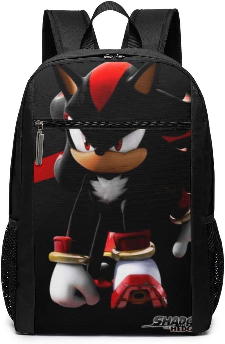 Shadow The Hedgehog Sonic Backpack Multi Function College School Laptop Bookbag For Womens Mens Teens